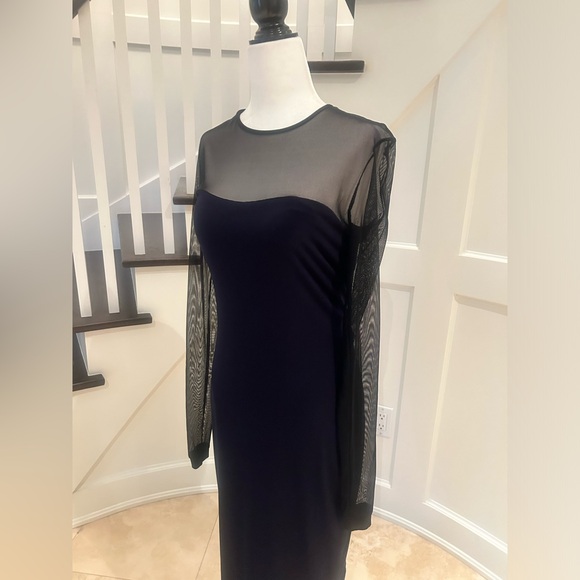 Stretchy Sheer Dress JOEFFER CAOC Size Small - Picture 5 of 6